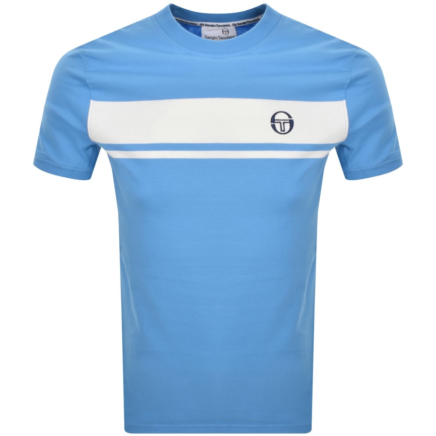 Tシャツ・カットソー PT TORINO Men T-shirt Blue TL4SPM110NTS60MGU 0310 Sergio Tacchini Men's HERITAGE LOGO T-SHIRT Maritime Blue
